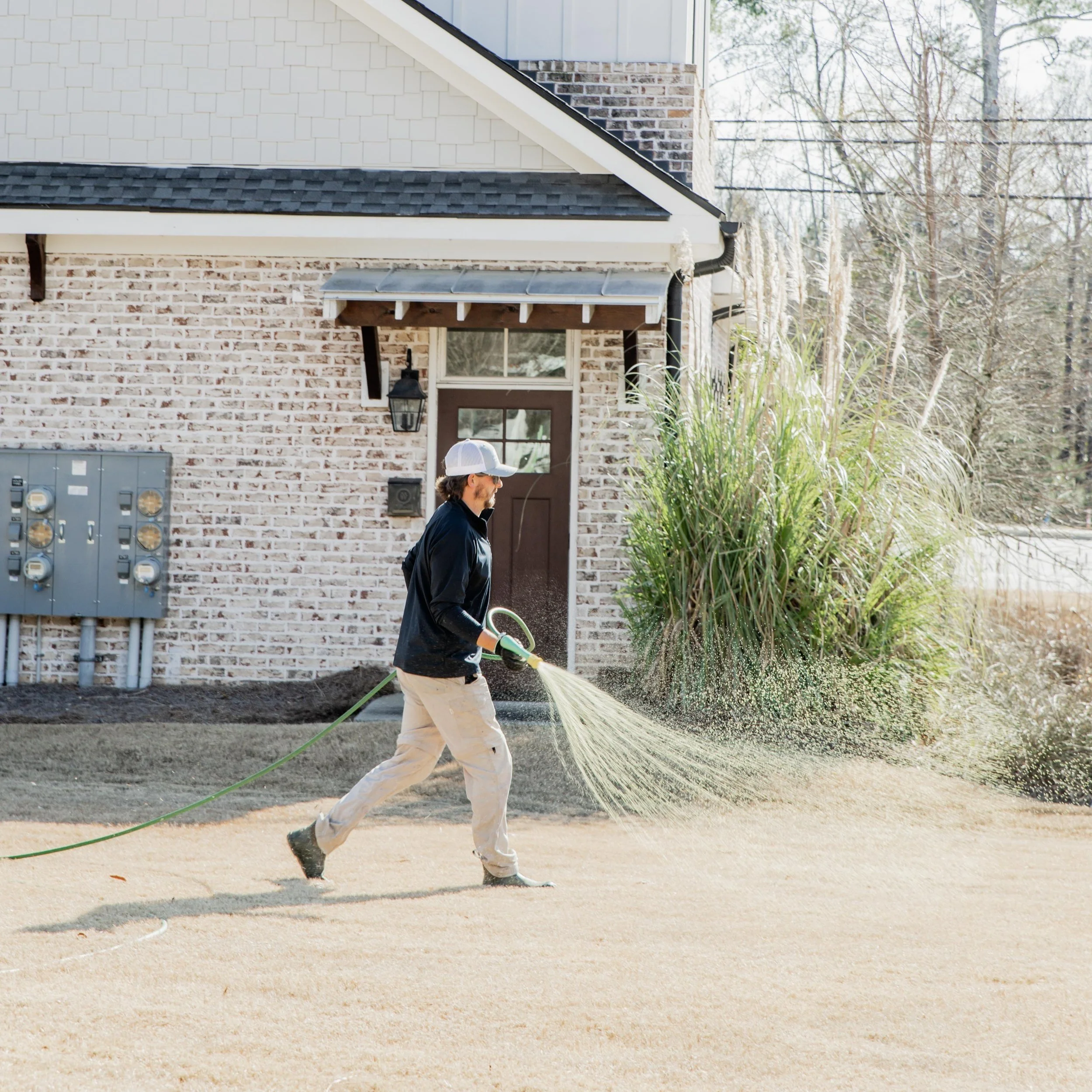 Matthews Turf Management lawn care equipment in use